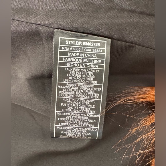 B.B. Dakota Penny Lane Faux Fur Jacket - XS - Picture 7 of 7